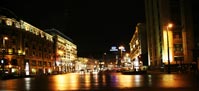 Mosca: le strade di notte