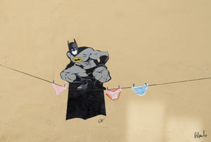Valencia: le mutande di Batman